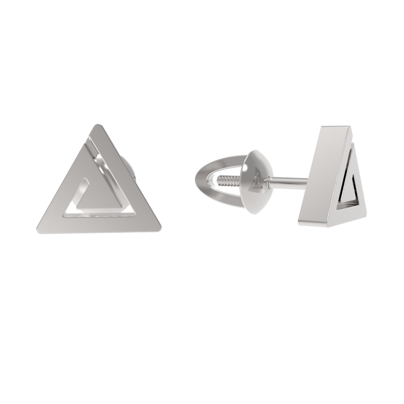 Серьги пусеты-гвоздики, Серебро 925, 1037432-00000