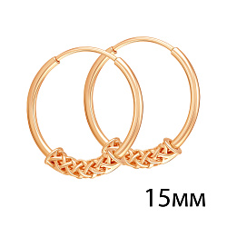 Конго/серьги-кольца,  Золото 585  00-62-0429-00