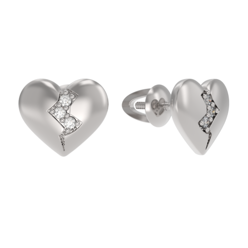 Серьги пусеты-гвоздики, Серебро 925, 1038982-01110