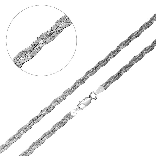 Цепочка Серебро 925, плетение Косичка, С 5р 40