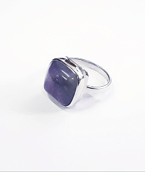 Кольцо Серебро 925, Аметист 14143/1р-к