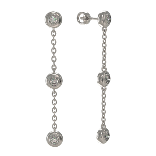 Серьги пусеты-гвоздики, Серебро 925, 1033632-01210