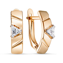 Серьги, Золото 585, Фианит 1208371