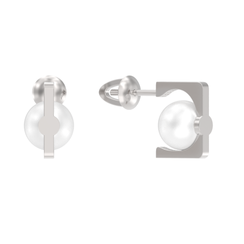 Серьги пусеты-гвоздики, Серебро 925, 1046312-01250-2S