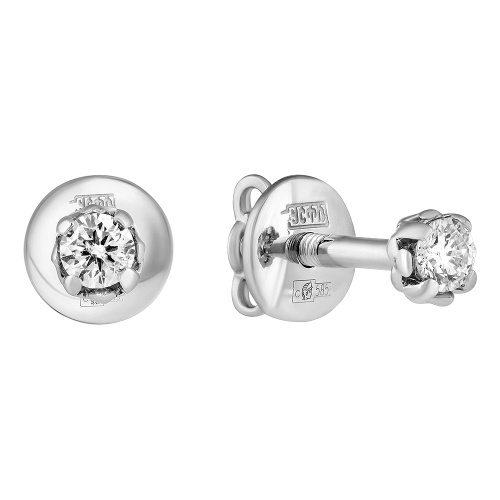 Серьги пусеты-гвоздики, Золото 585, 83-42E61577-F0DD