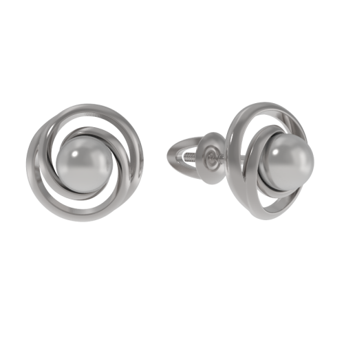 Серьги пусеты-гвоздики, Серебро 925, 1037202-01250-2S
