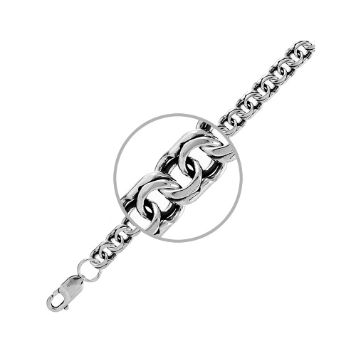 Цепочка Серебро 925, плетение Бисмарк, 6060