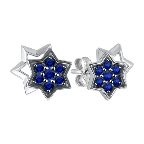 Серьги пусеты-гвоздики, Серебро 925, 90-62-0618-06
