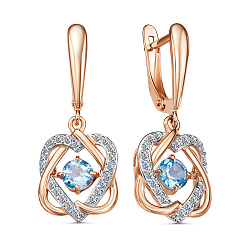 Серьги, Золото 585, Топаз 2692308 1 6 1