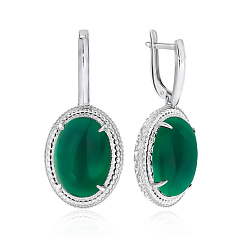Серьги, Серебро 925, Агат 2340390963-60
