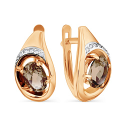 Серьги, Золото 585, Топаз Т147028870