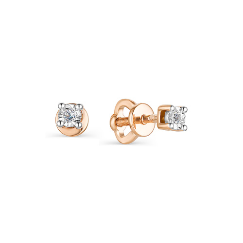 Серьги пусеты-гвоздики, Золото 585, С0629-120