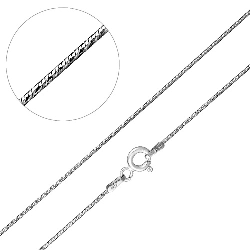 Цепочка Серебро 925, плетение Снейк, ТОДр 20