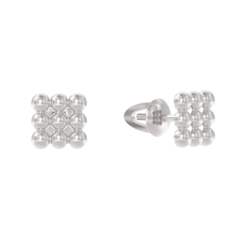 Серьги пусеты-гвоздики, Серебро 925, 1047662-00000