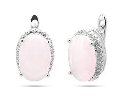 Серьги, Серебро 925, Кварц 629186