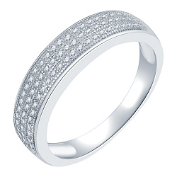 Кольцо Серебро 925, Фианит LLR 557            