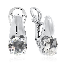Серьги, Серебро 925, Хрусталь горный 2340521115