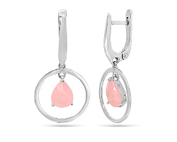 Серьги, Серебро 925, Кварц 645851