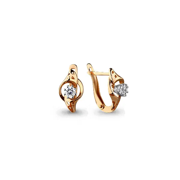 Серьги, Золото 585, 45380