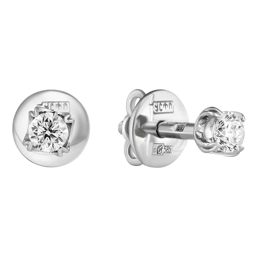 Серьги пусеты-гвоздики, Золото 585, 83-42E61628-F1DD