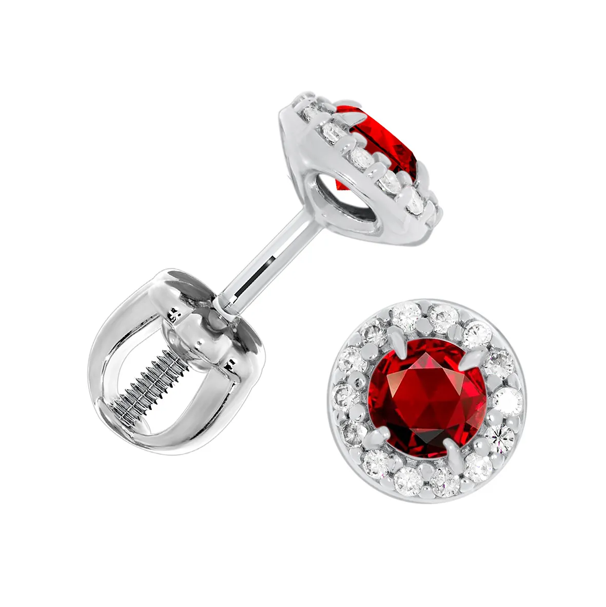 Серьги пусеты-гвоздики, Серебро 925, П340154140л