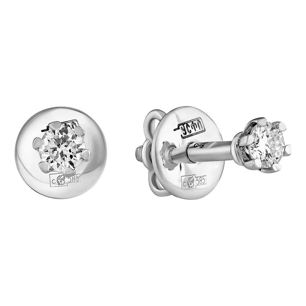Серьги пусеты-гвоздики, Золото 585, 83-42E61596-F0DD