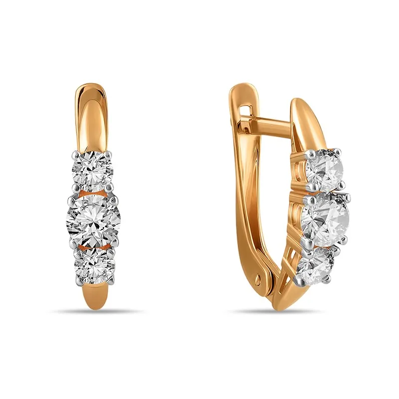 Серьги, Золото 585, 01-215543