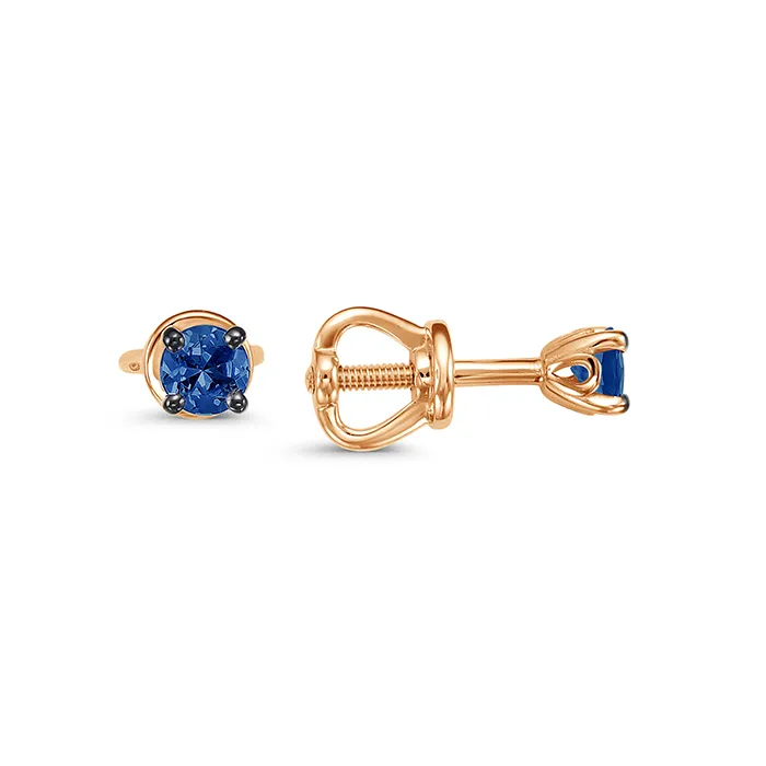 Серьги пусеты-гвоздики, Золото 585, С0905-102
