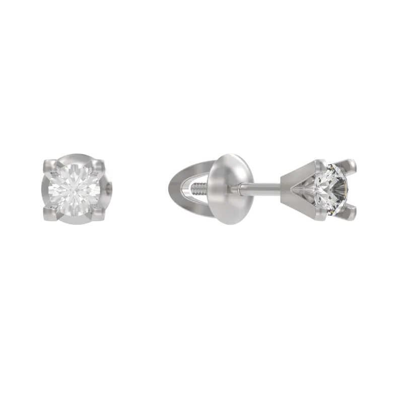 Серьги пусеты-гвоздики, Серебро 925, 1042412-01210