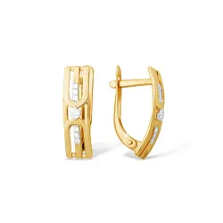 Серьги, Золото 585, Фианит С1327030