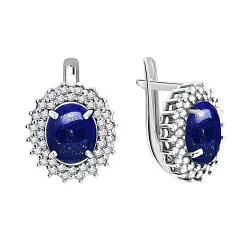 Серьги, Серебро 925, Лазурит 2340470145л