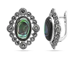 Серьги, Серебро 925, Марказит 642120