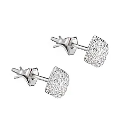 Серьги пусеты-гвоздики, Серебро 925, Фианит с21063р