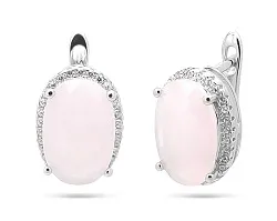 Серьги, Серебро 925, Кварц 629186