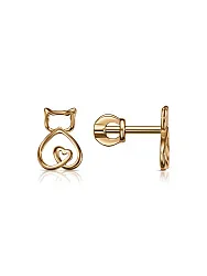 Серьги пусеты-гвоздики, Золото 585 С100-3031