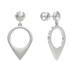 Серьги пусеты-гвоздики, Серебро 925 1045192-00000