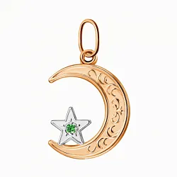 Мусульманская подвеска, Золото 585, Фианит ПМ20без род/злФ/з585
