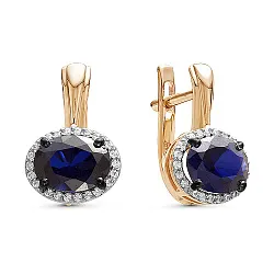 Серьги, Золото 585 С115-3718ГТС