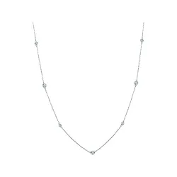 Колье,  Серебро 925, Фианит ZSN 45