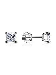 Серьги пусеты-гвоздики, Золото 585, Фианит С230-3786