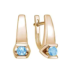 Серьги, Золото 585, Топаз С120-6859ТС