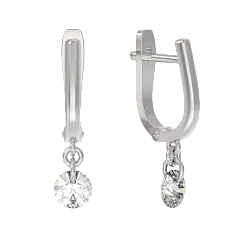 Серьги, Серебро 925, Фианит 1045122-01210