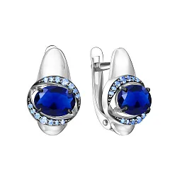 Серьги, Серебро 925, Фианит 90-02-7780-00