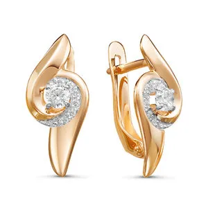 Серьги, Золото 585, 127060