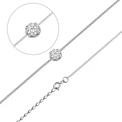 Колье,  Серебро 925, Фианит КПр 25 