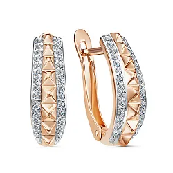Серьги, Золото 585, Фианит 2686707 1 1 1