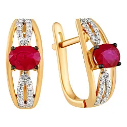 Серьги, Золото 585 36-41E01388-S0DDRU
