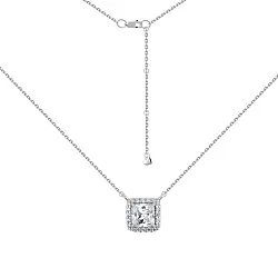 Колье,  Серебро 925, Фианит 8340201873л-13-40