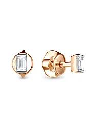 Серьги пусеты-гвоздики, Золото 585, Бриллиант 5-5885/1-103-2К