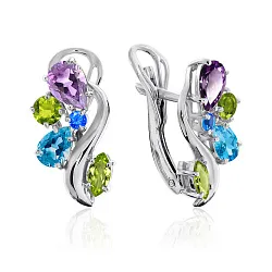 Серьги, Серебро 925, Фианит 2340200873-10